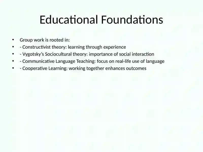 The Importance of Group Work in Teaching English 4