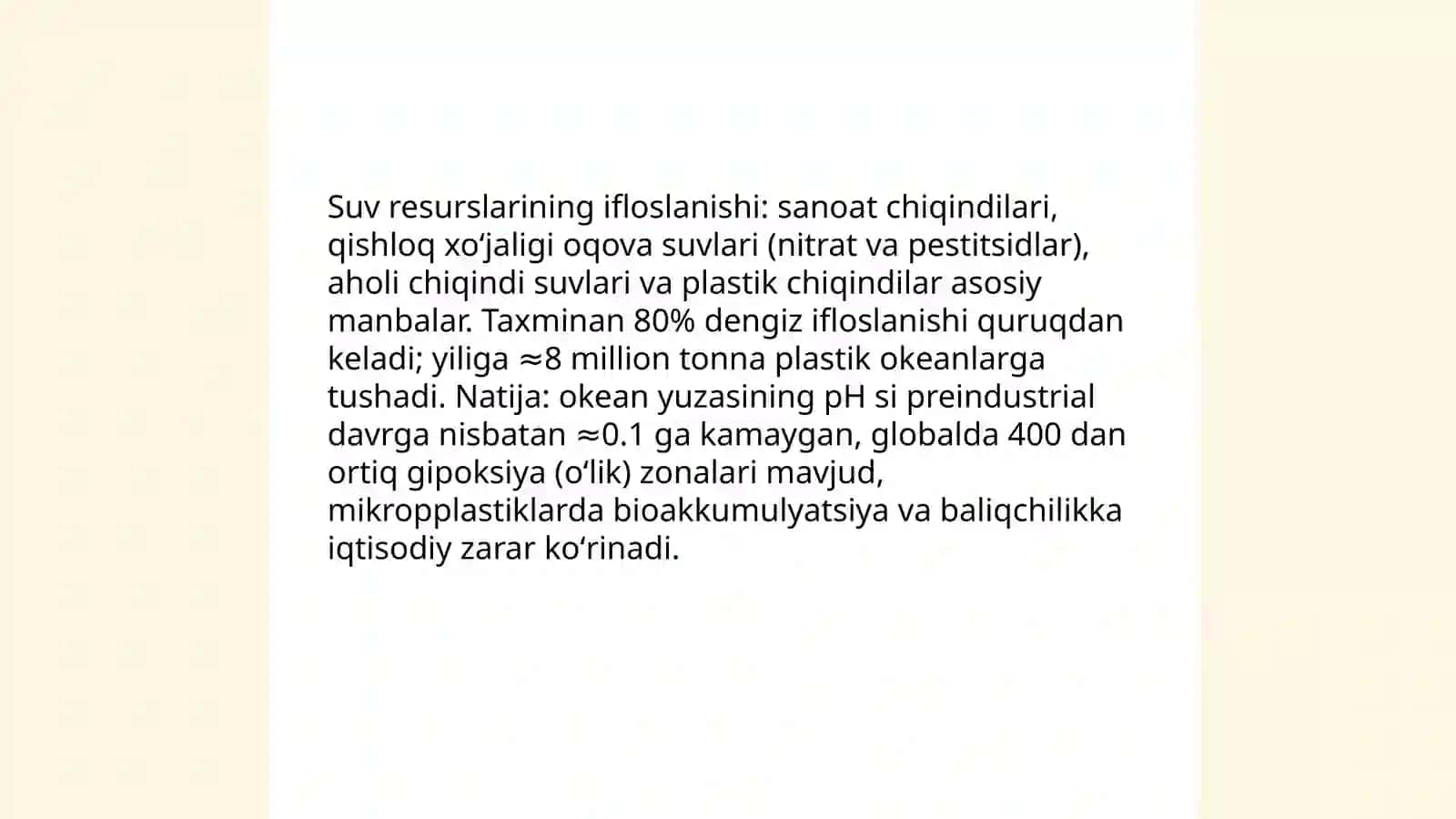 Inson faoliyatining tabiatga ta'siri va uning javobi 4