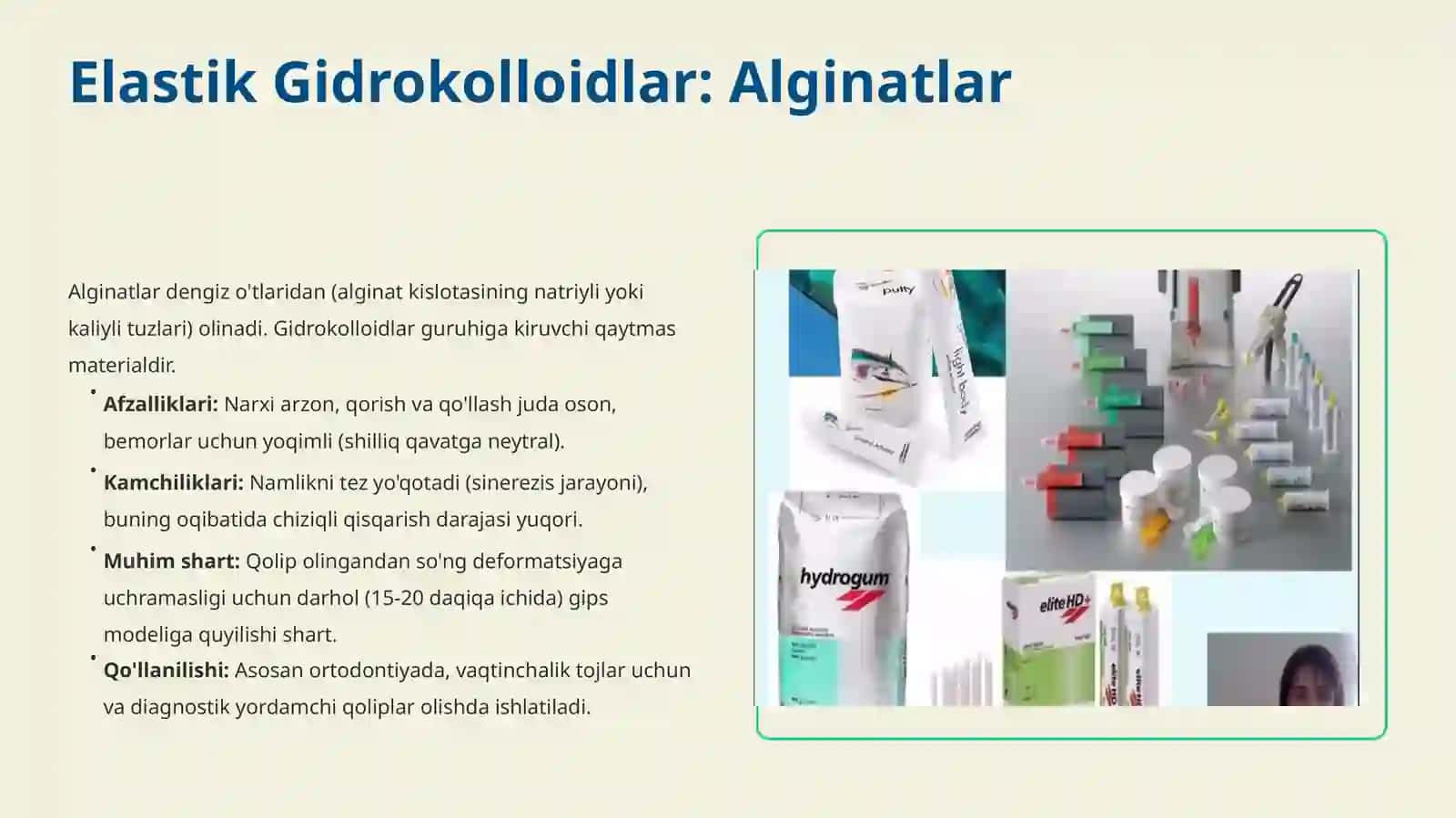 Stomatologiyada zamonaviy qolip oluvchi ashyolar 4