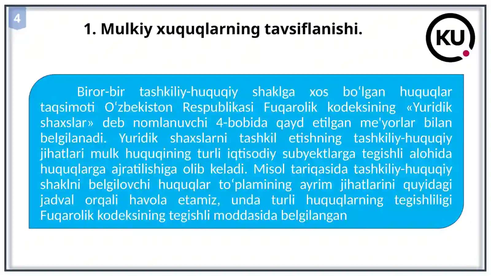 Firmaning tashkiliy - huquqiy shaklini tahlil qilish 4