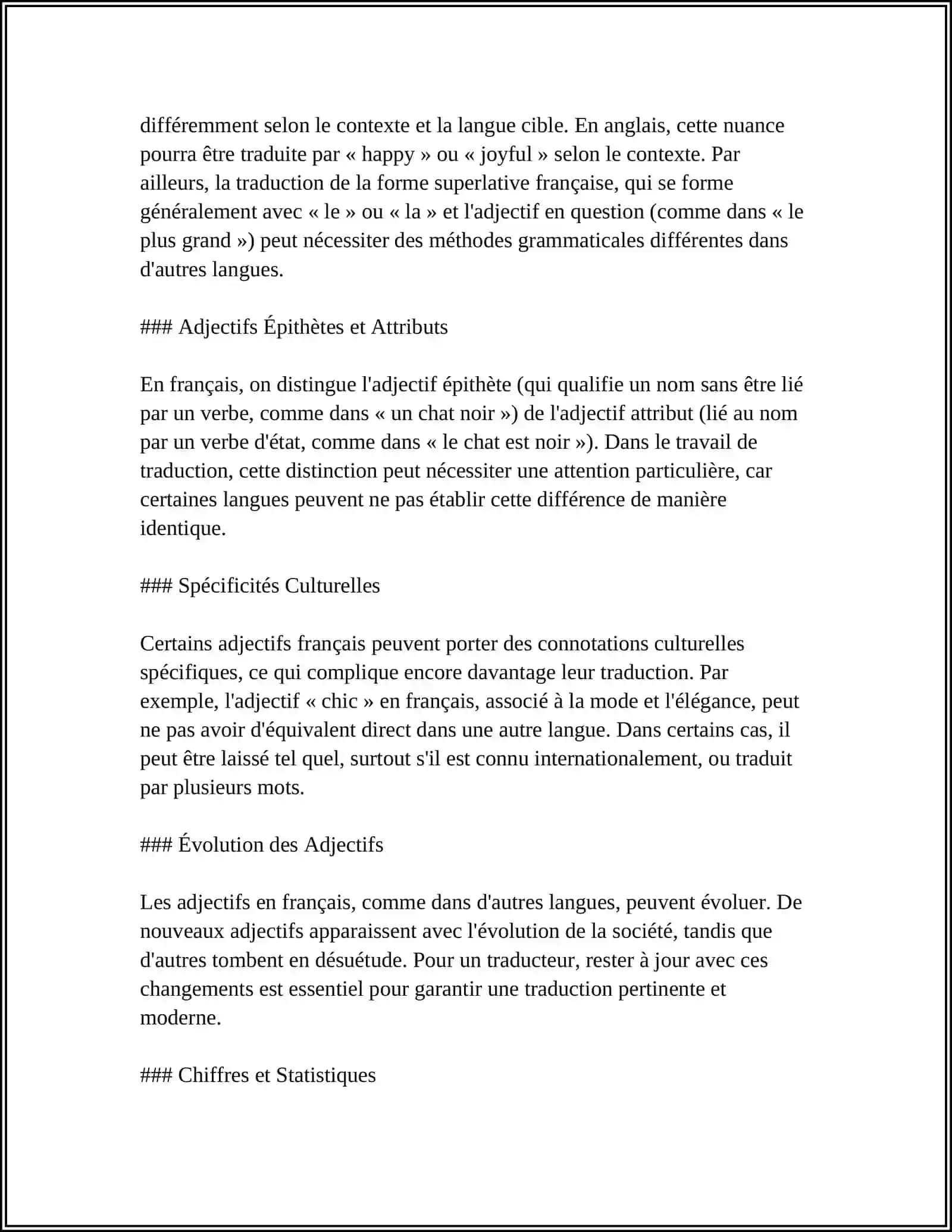 TRADUCTION D'ADJECTIF 4