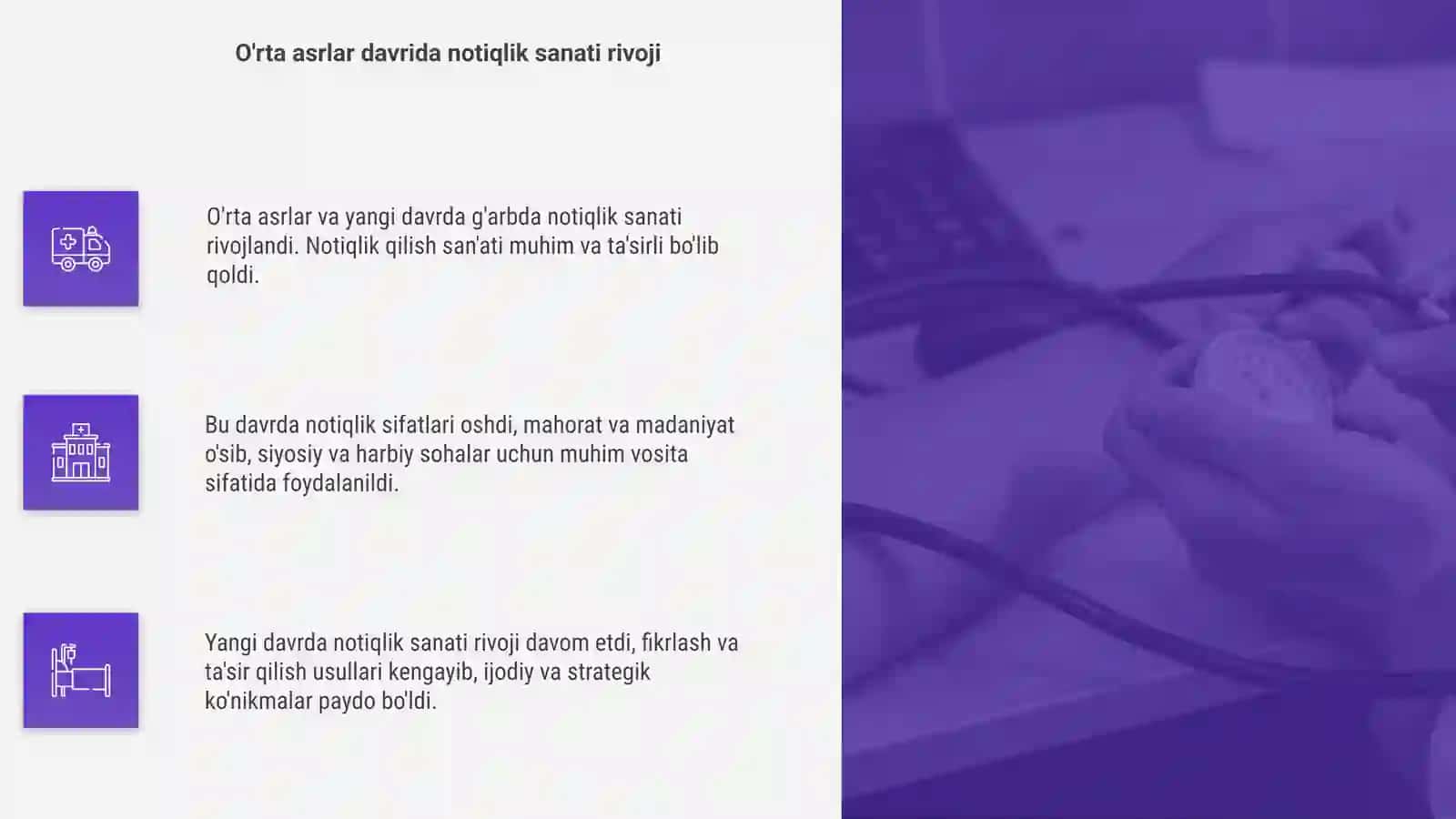 O'rta asirlar va yangi davrda g'arbda notiqlik sanati rivoji 4