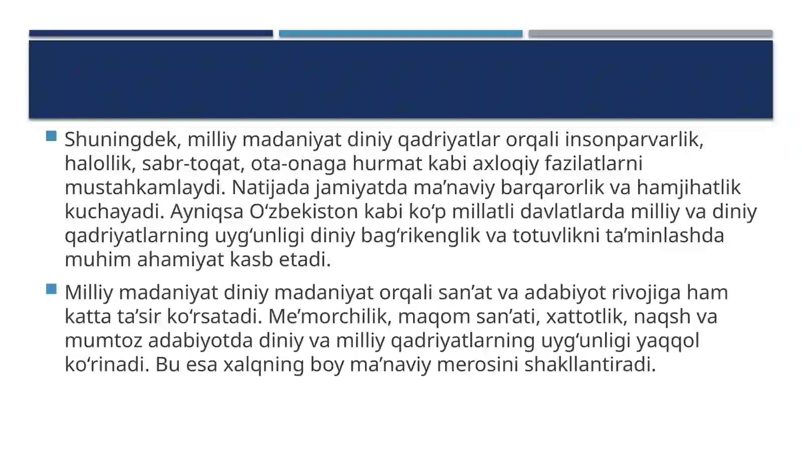 Milliy madaniyatning diniy madaniyat shakllanishi 4