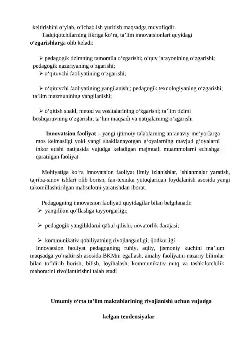 Innovatsiyani amaliyotga tatbiq etishda sifat va samaradorlikka erishish 4