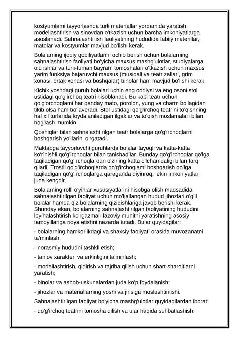 Sahnalashtirish faoliyati vositasida bolalarda ijodiy qobiliyatlarini rivojlantirish usullari 4