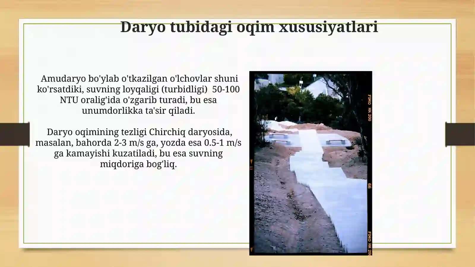 Daryo oqimi gidrorafini vertikalboʻlaklargaajratish 4