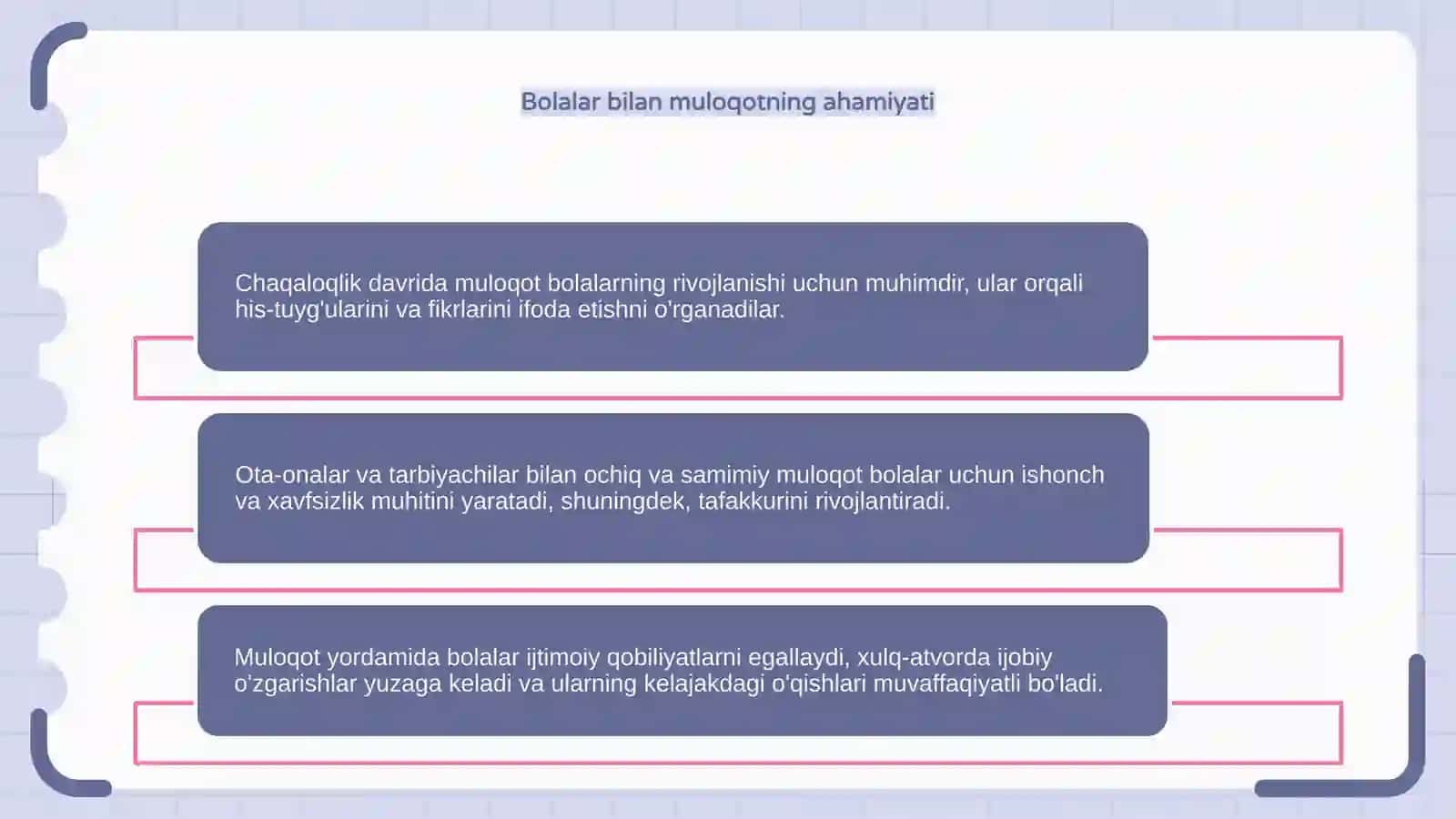 Chaqaloqlik davridagi muloqot 4