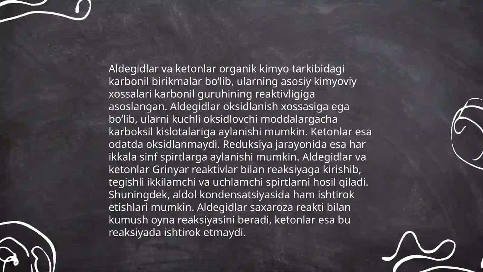 Aldegid va ketonlarni analizlash jarayoni 4