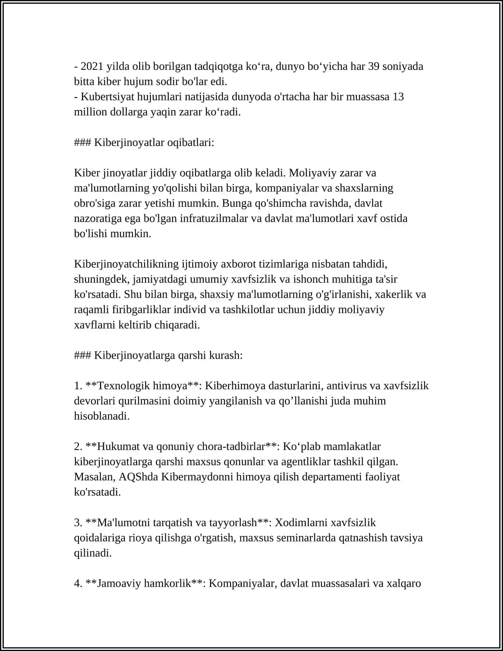 Kiberjinoyatlar va Internet Jinoyatlari Tushunchasi 4