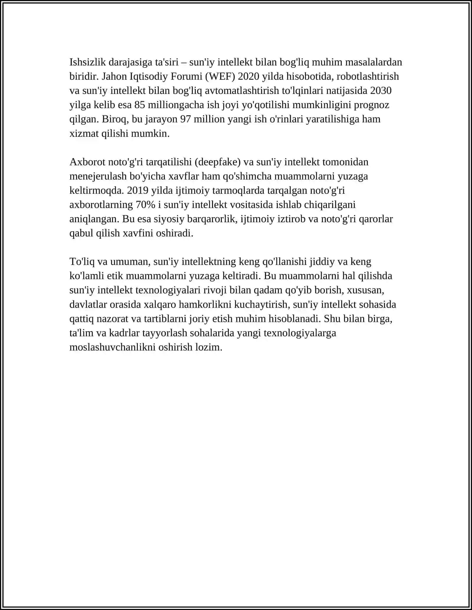 SUN'IY INTELLEKT MUAMMOLARI VA KELAJAK 4