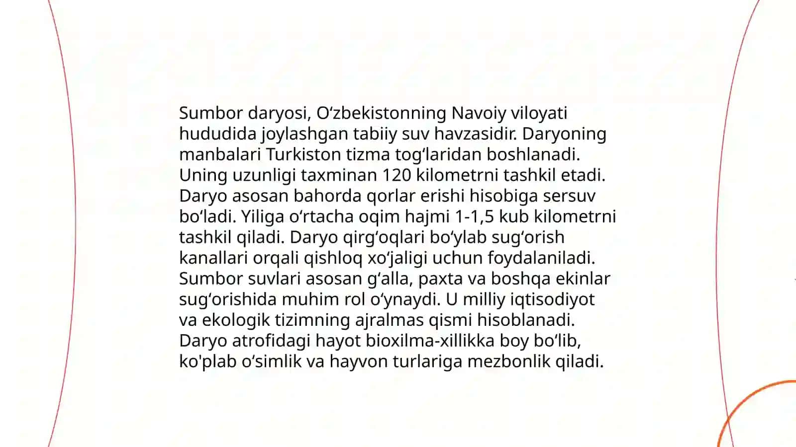 Sumbar daryosi 4