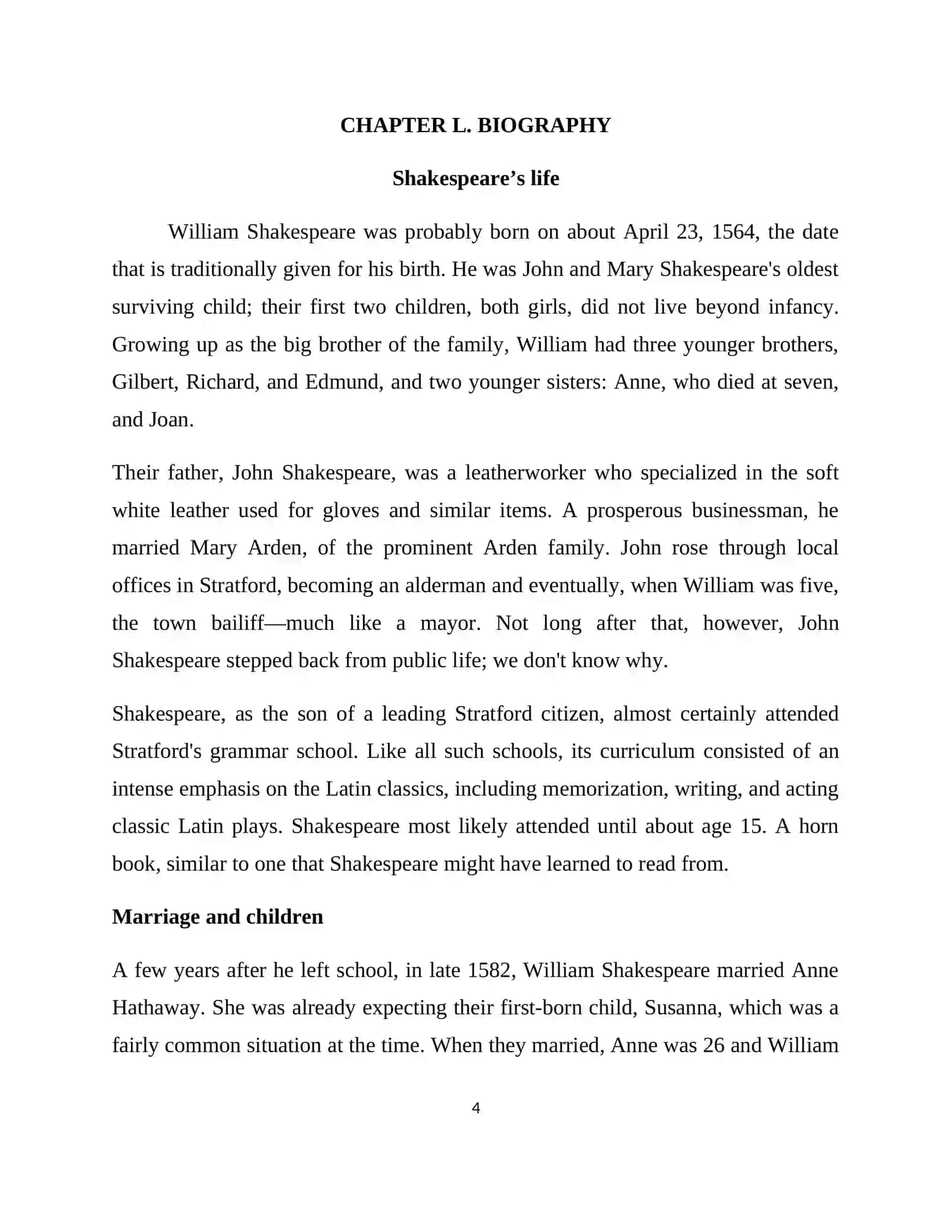 Shakespeare’s Sonnets Course Work 4