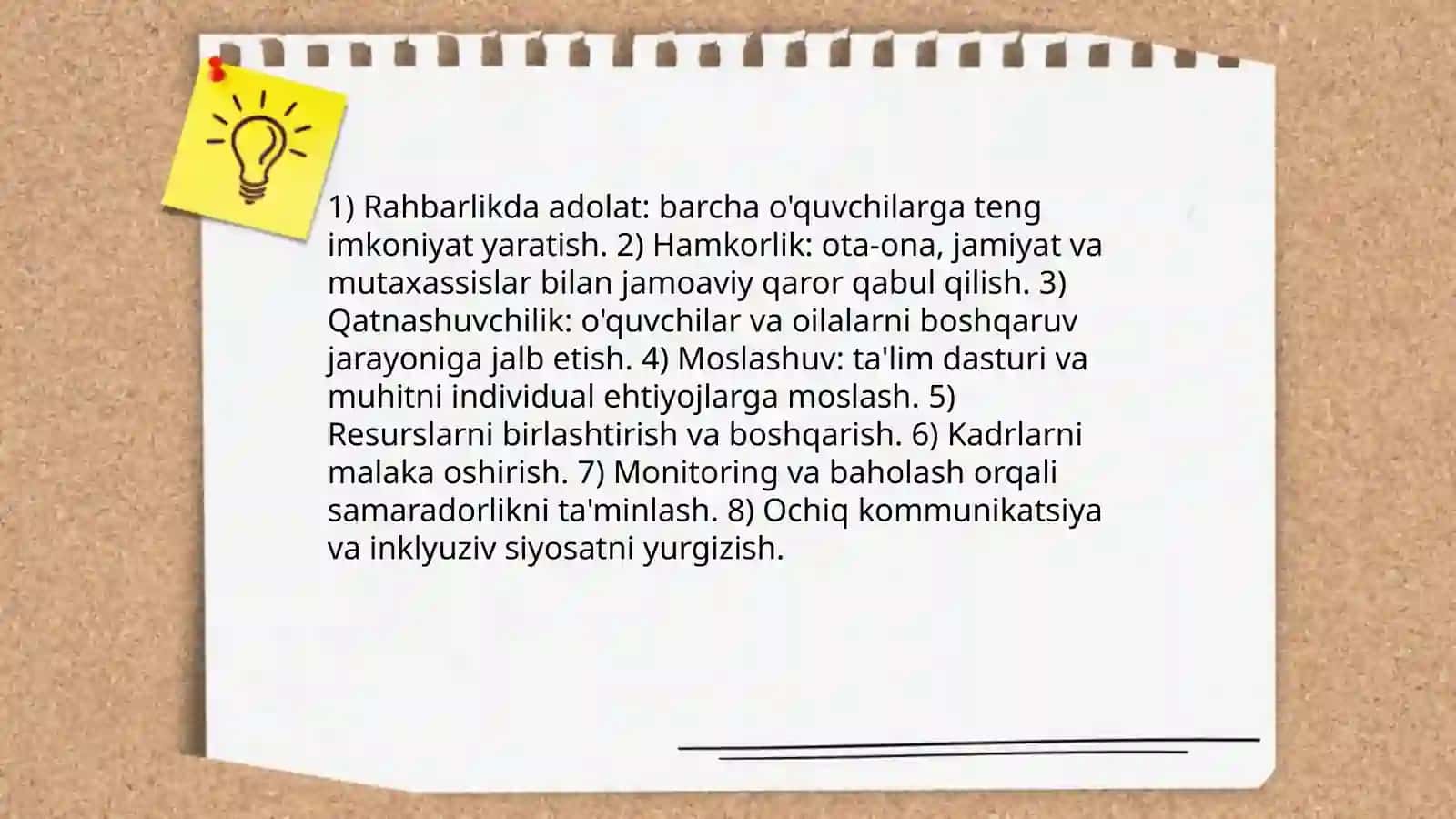 Inklyuziv taʼlimni boshqarish tamoyillari 4