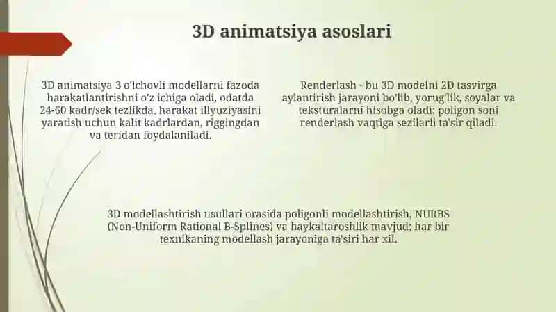 3D animatsiya informatika darslari 4
