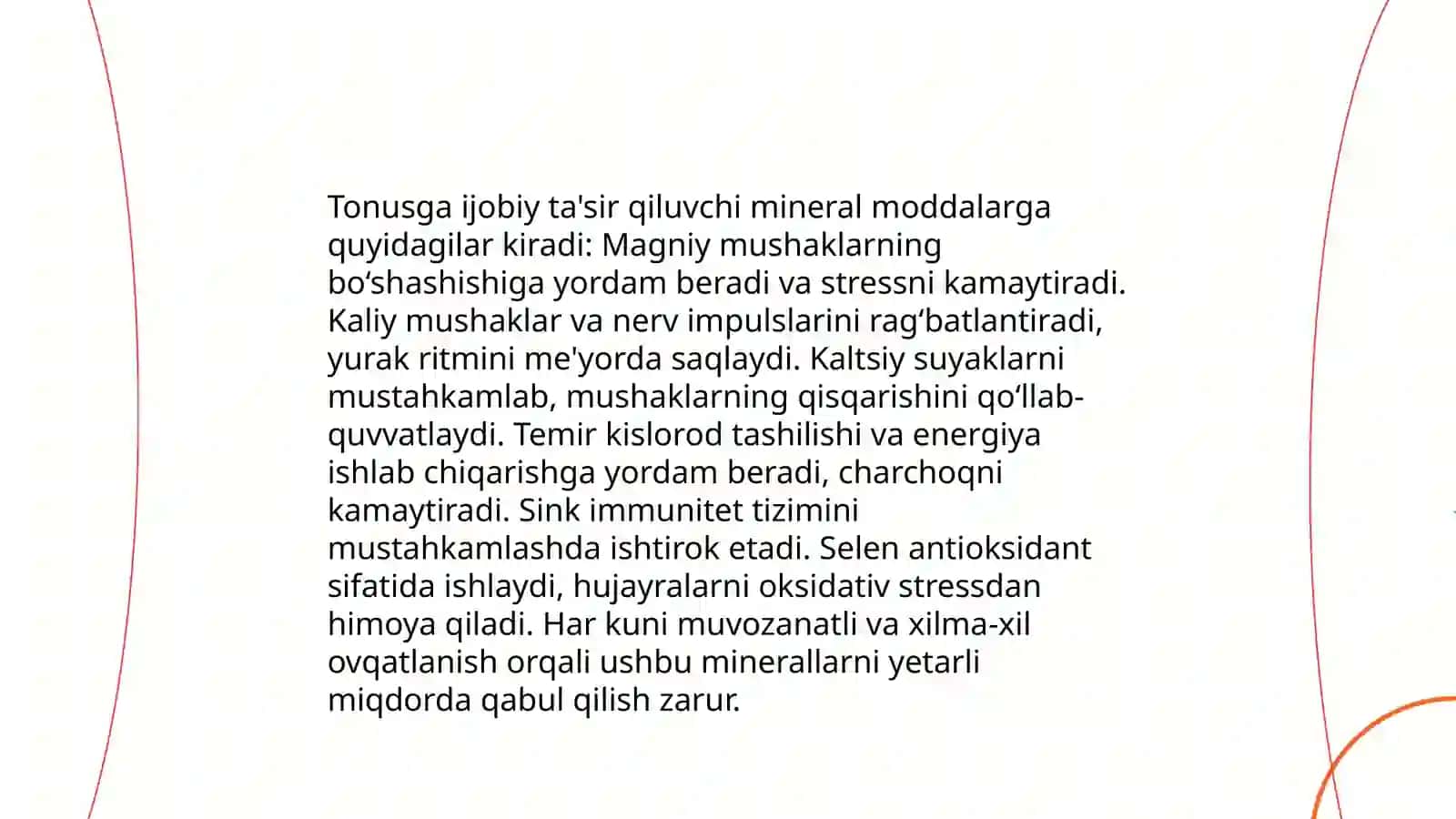 Odam organizmi tonusini kuchaytiruvchi dori vositalari. Vitaminlar 4