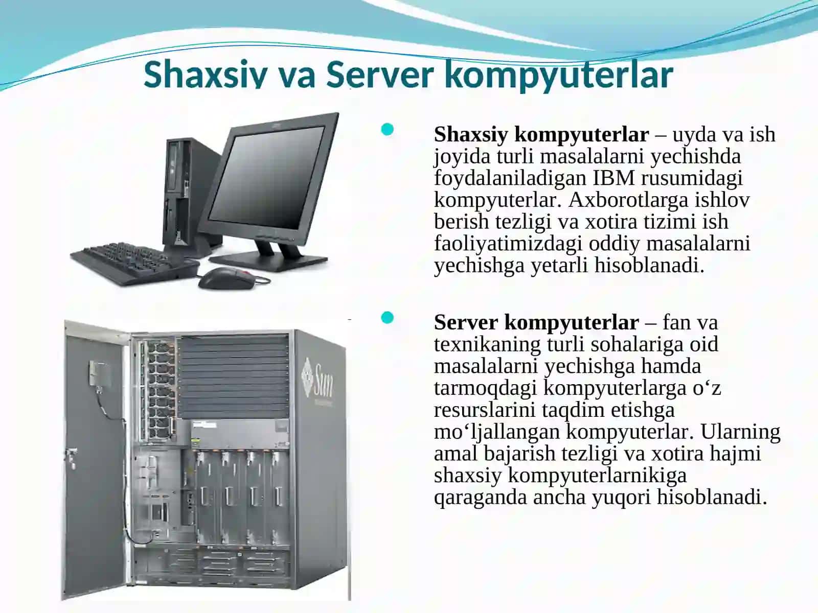 Shaxsiy kompyuterlarning asosiy va qo‘shimcha qurilmalari 4