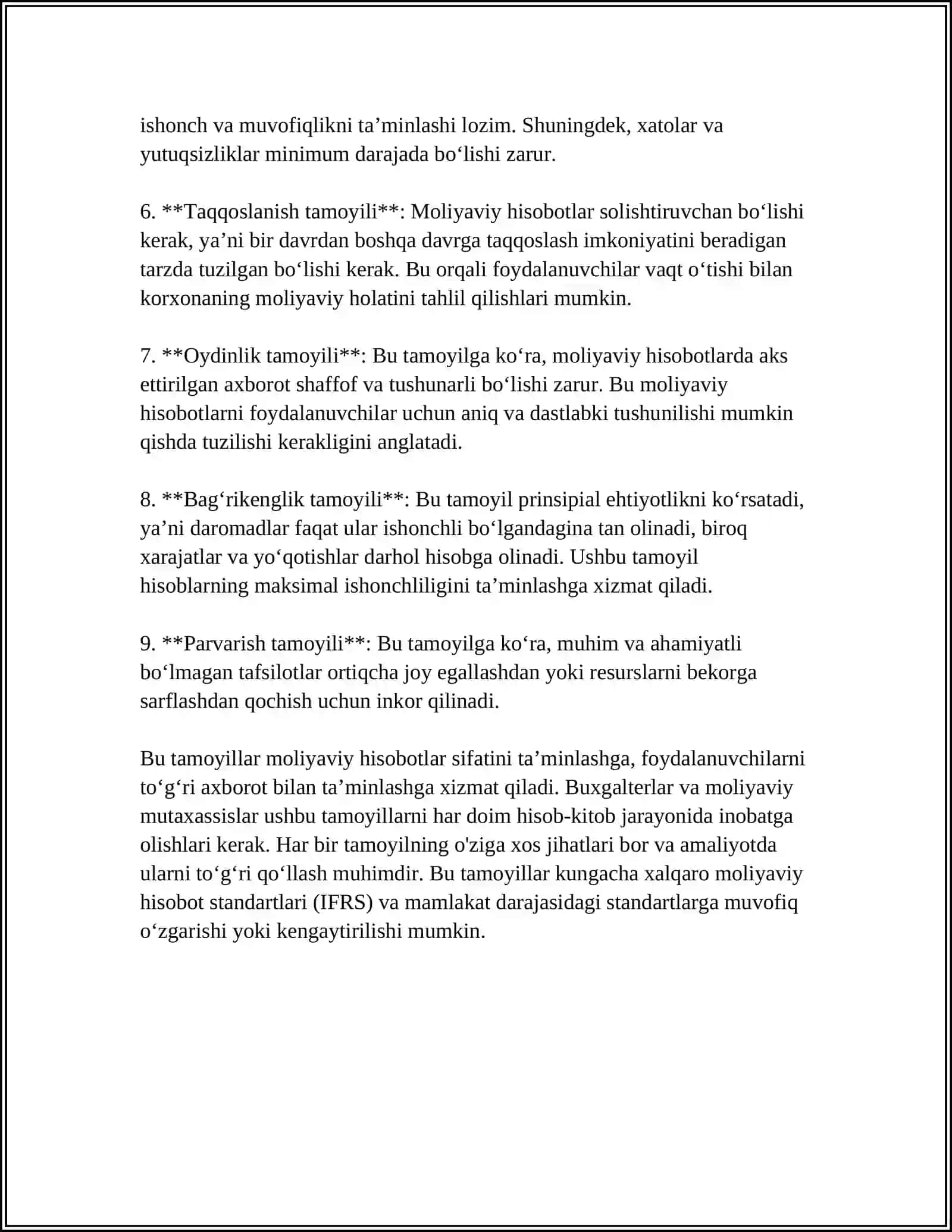 BUXGALTERIYA HISOBINING TASHKIL ETILISHINI O’RGANISH 4