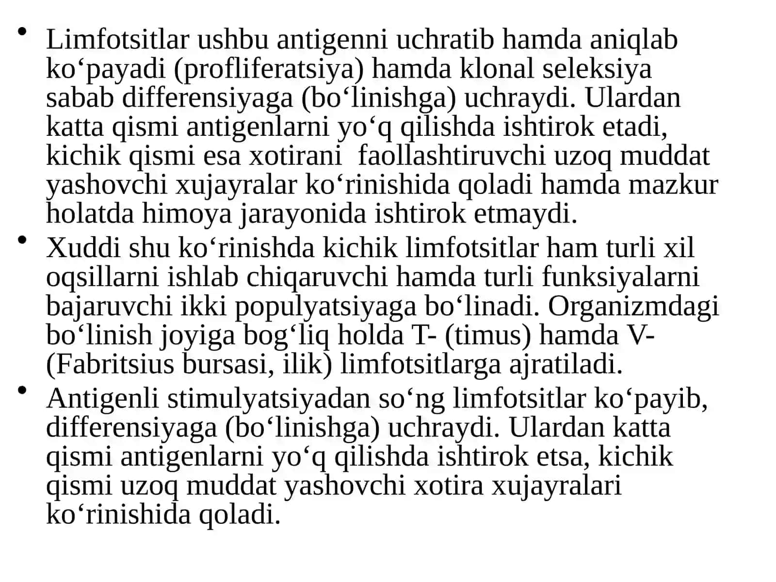Immuntizimininghujayralari.T-va V-limfotsitlar.Monotsitlar 4