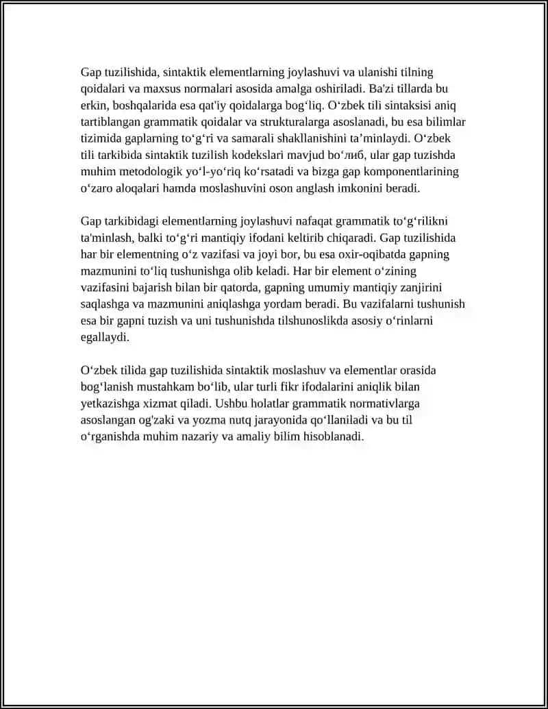 GRAMMATIKA TIL GAP QURILISHINI OʻRGANUVCHI SOHA SIFATIDA 4