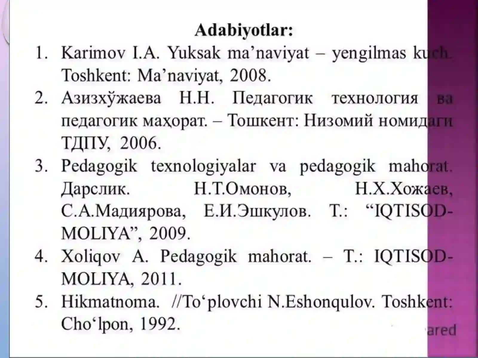 pedagogiKtexnikahaqida 4