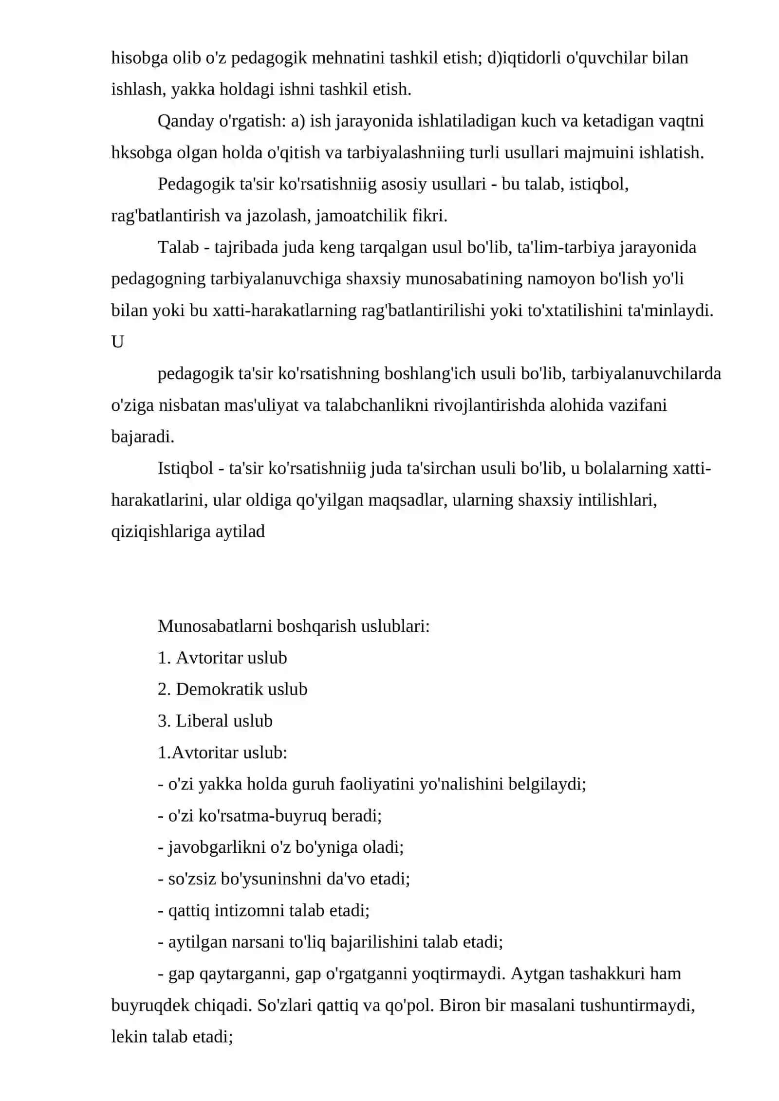 Pedagogik texnikani namoyon etishda o'qituvchining tashqi ko'rinishi 4