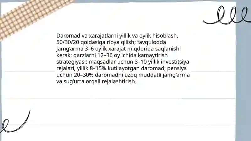 Oila byudjeti va jamgʻarma 4