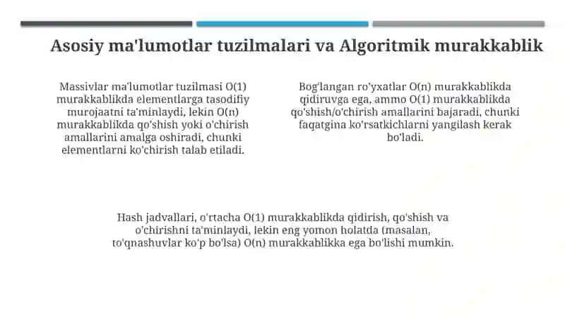 Algoritmlar va Dasturiy ta'minotni loyihalash asoslari 4