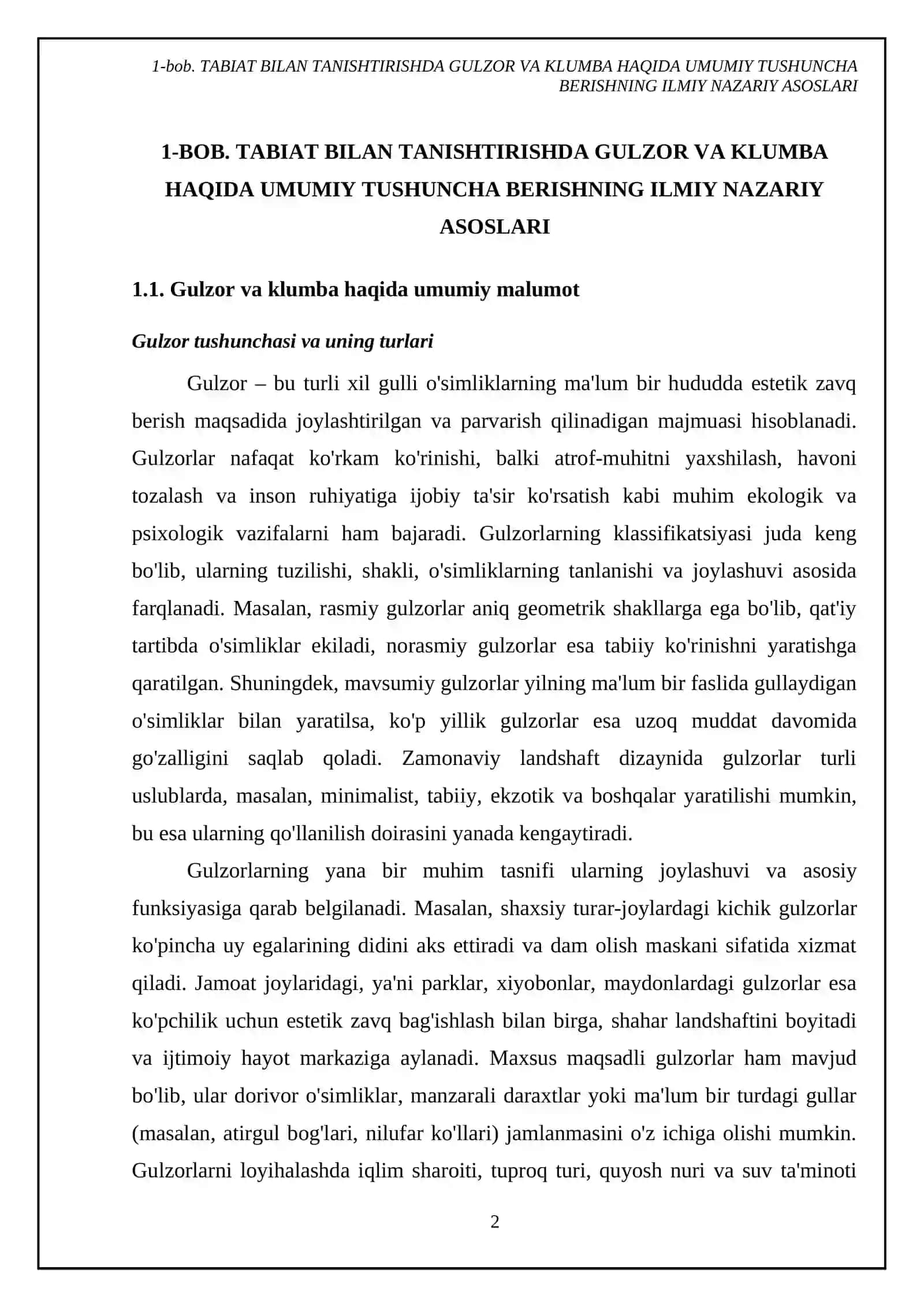 Gulzorlar va klumba tashkil etish texnologiyasi 4