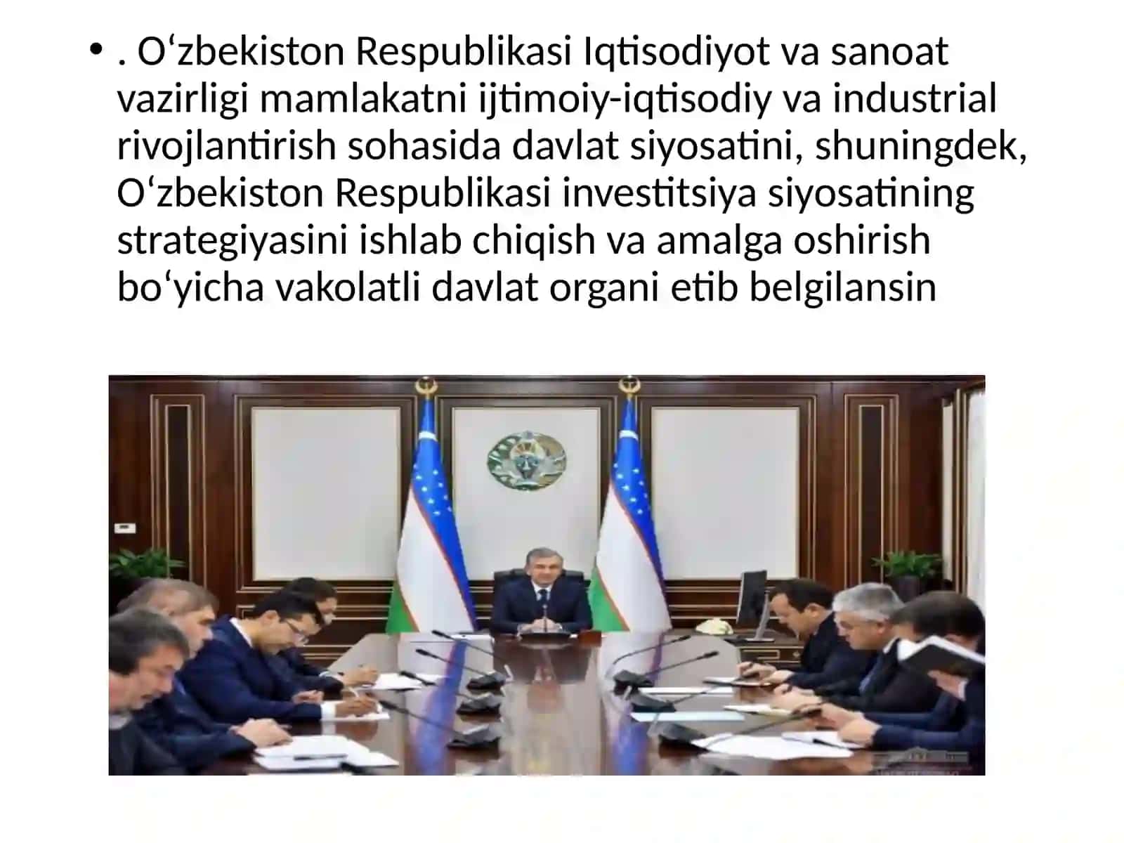 O‘zbekistonda iqtisodiyotning rivojlanishida davlarning roli 4