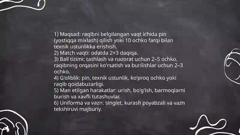 Erkin kurash Yusupovova Ismigul 4
