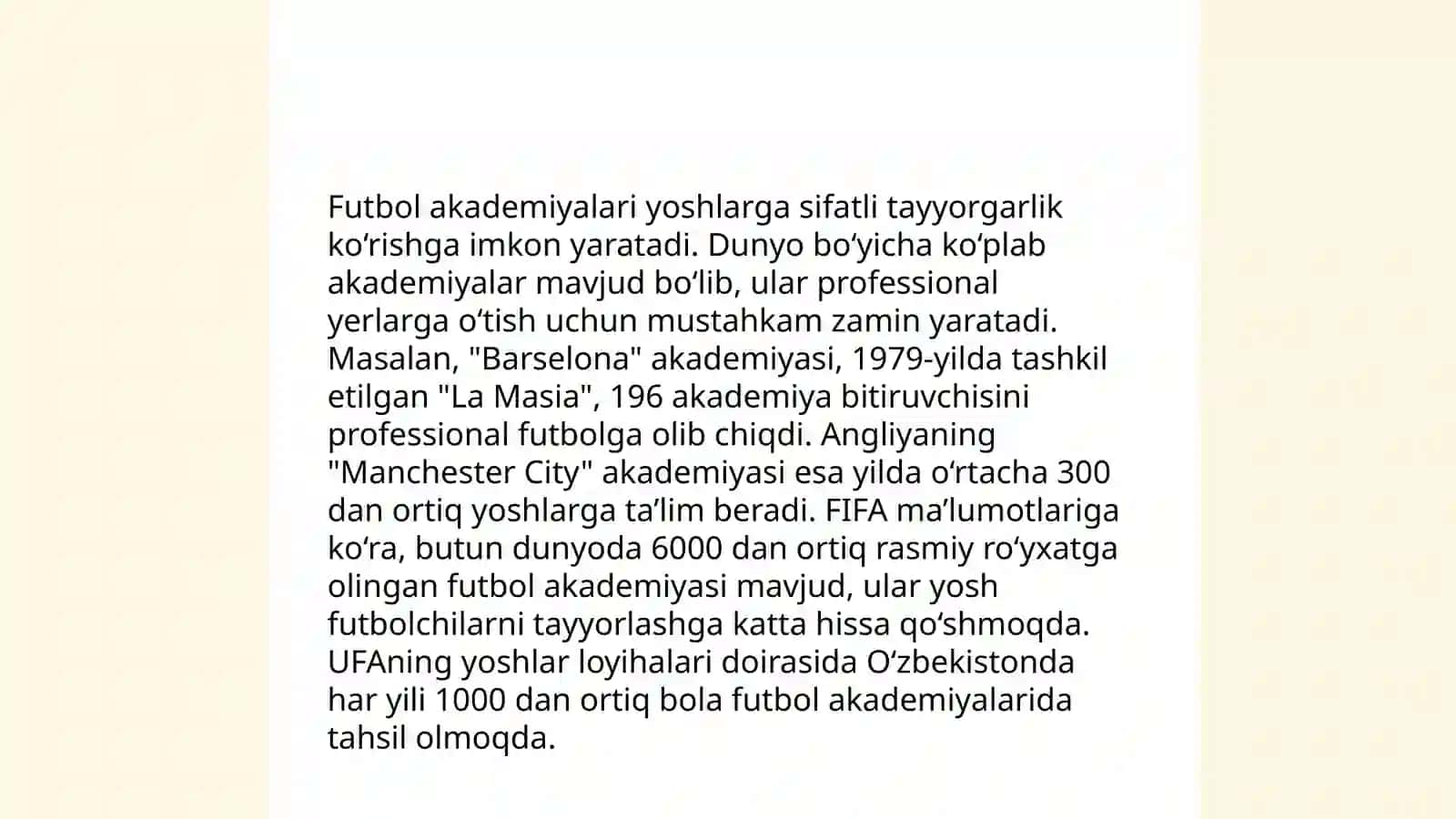 Yosh futbolchilarni rivojlantirish 4