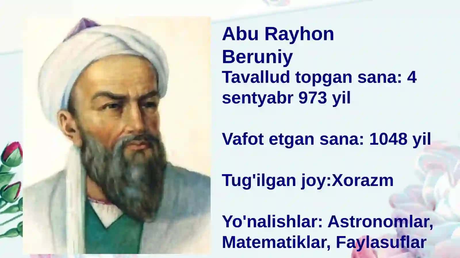 Abu Rayhon Beruniy 4