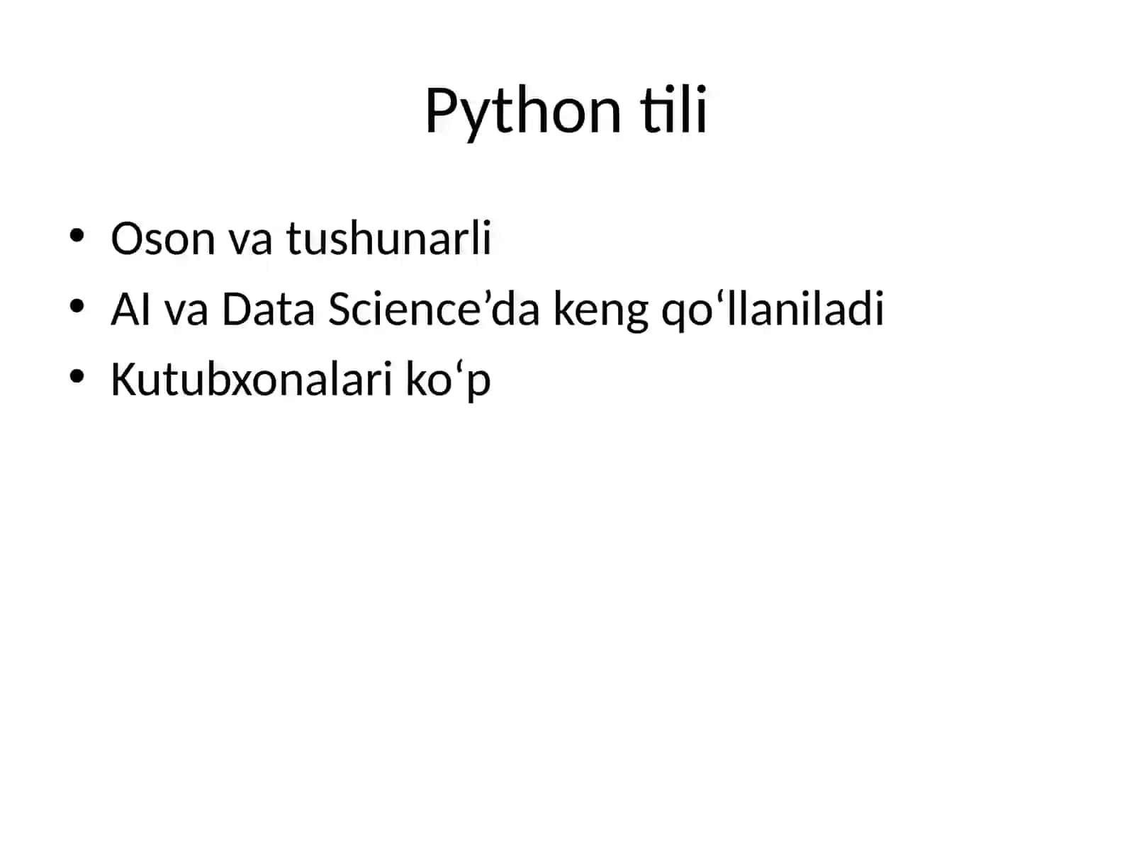 Zamonaviy dasturlash tillari va texnologiyalari 4