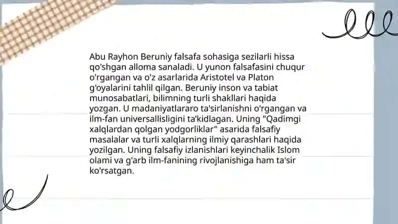 Abu Rayhon Beruniy va uning falsafiy qarashlari 4