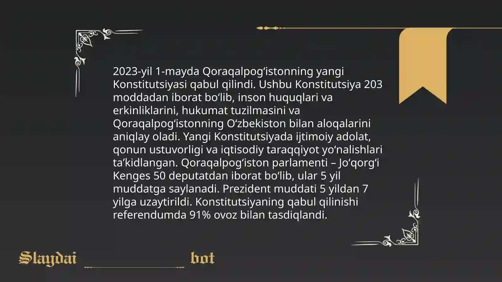 Qoraqalpog'iston Respublikasi eng yangi tarixi 4
