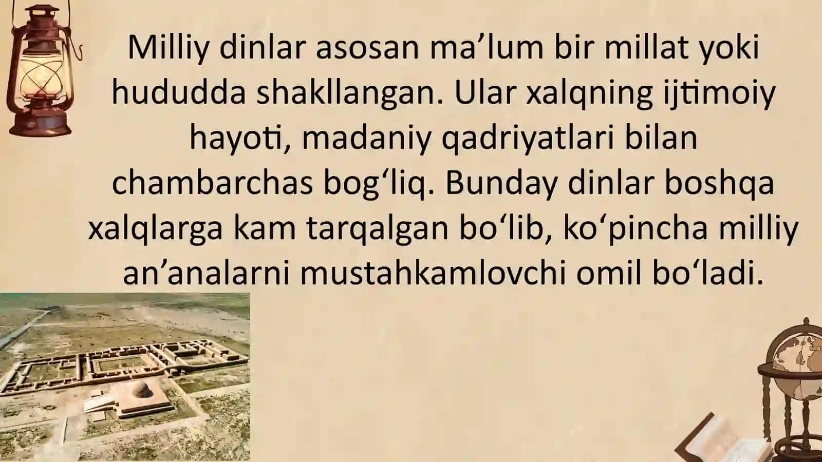 Milliy dinlar 4