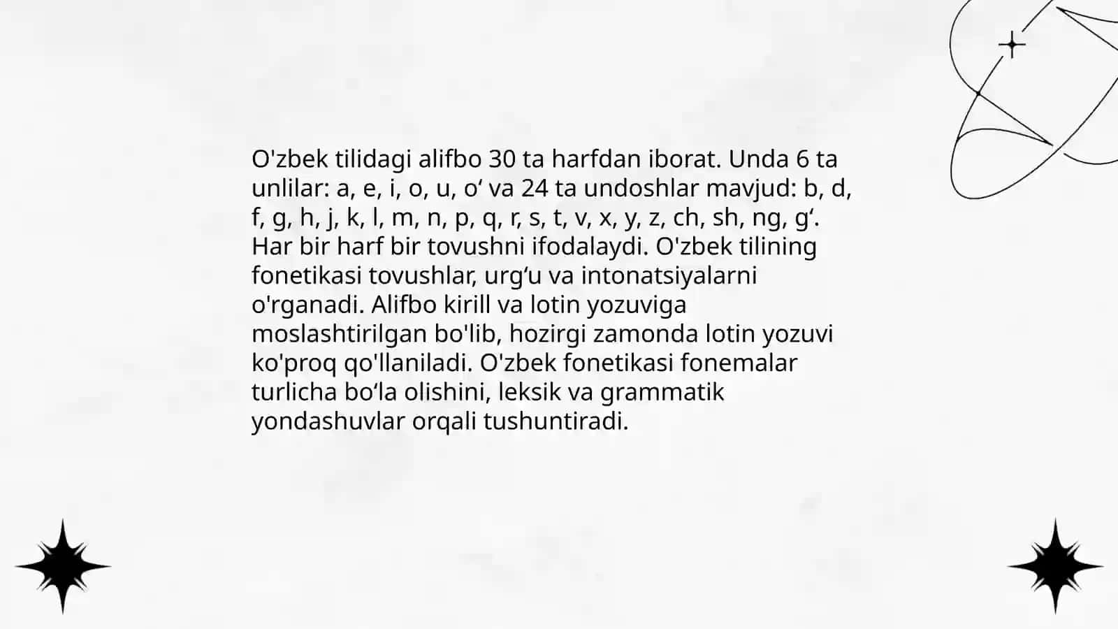 O'zbek tilining imlo qoidalari va soha egalarining savodxonligi 4