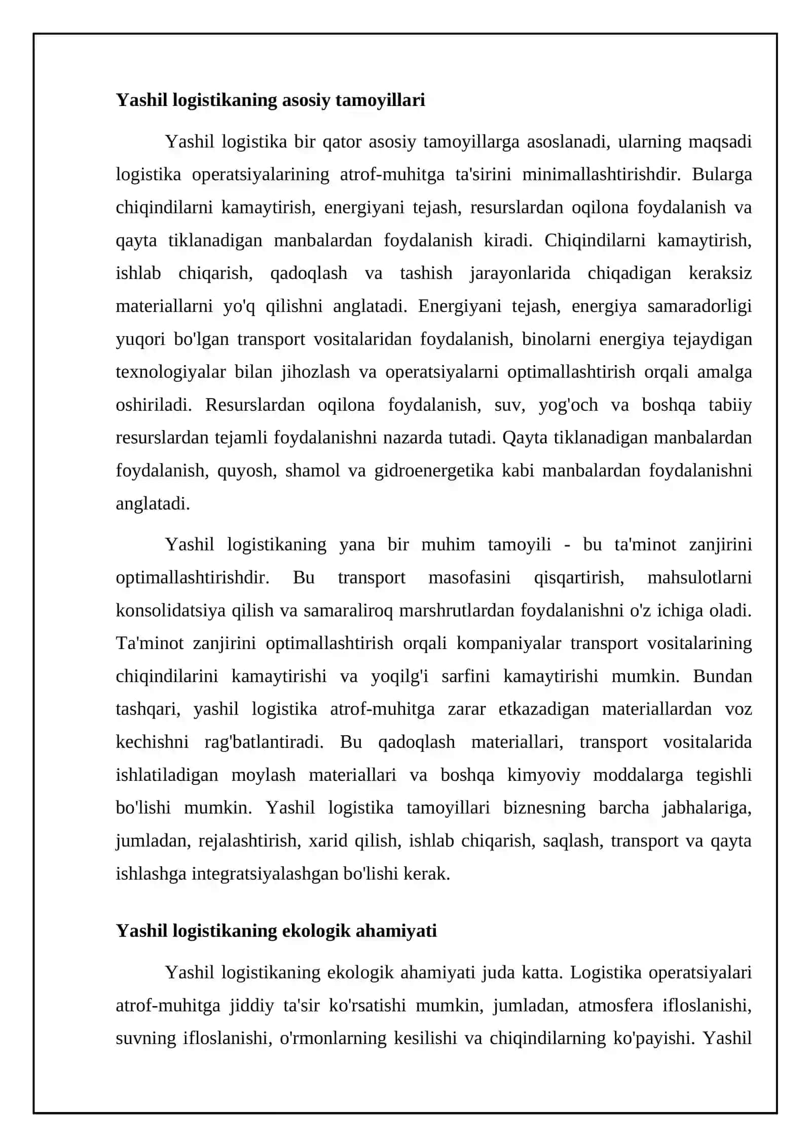 Yashil Logistika va barqaror rivojlanish tendensiyalari 4