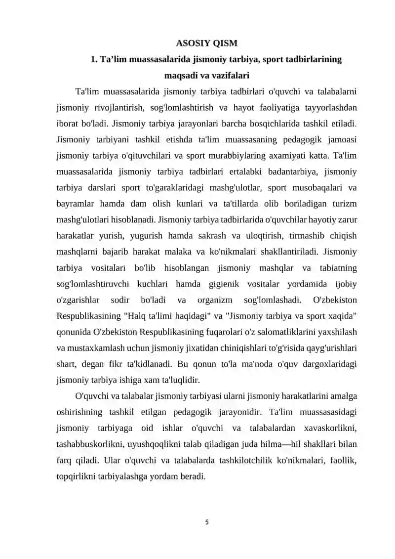 Jismoniy tarbiyani tashkil etishda sinf rahbarining faoliyati 4