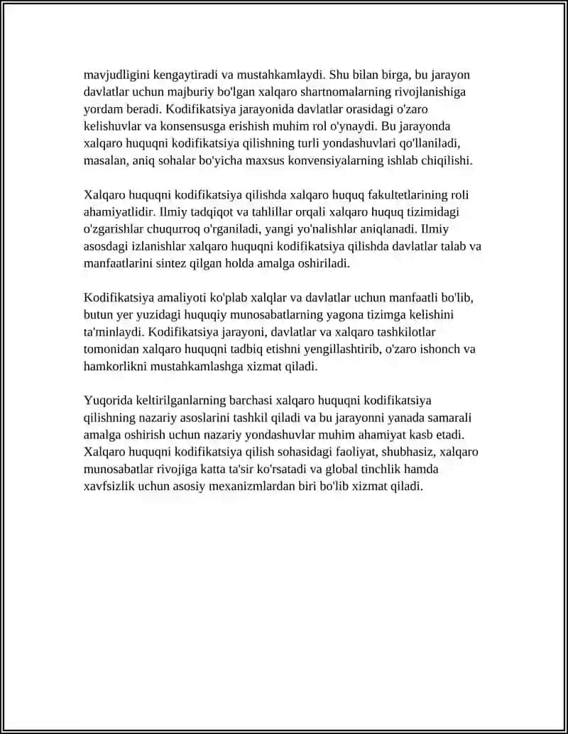 XALQARO HUQUQNI KODIFIKATSIYA QILISH 4