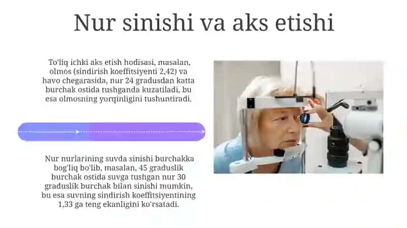 Optika asoslari va koʻzning optik sistemasi 4