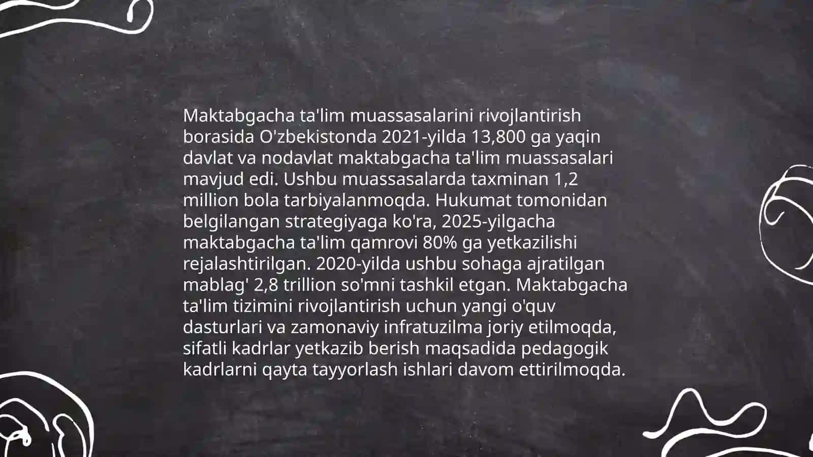 O‘zbekiston Respublikasida ta'lim sohasida amalga oshirilayotgan islohotlar 4