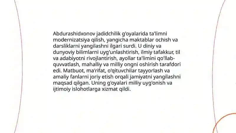 Munavvar qori Abdurashidxonovning jadidchilik harakati namoyandalari 4