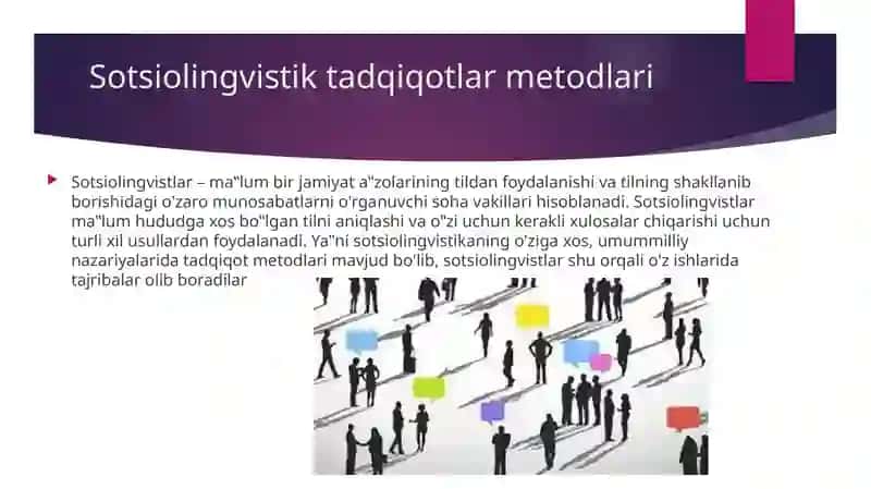 Sotsiolingvistik tadqiqot  metodlari 4