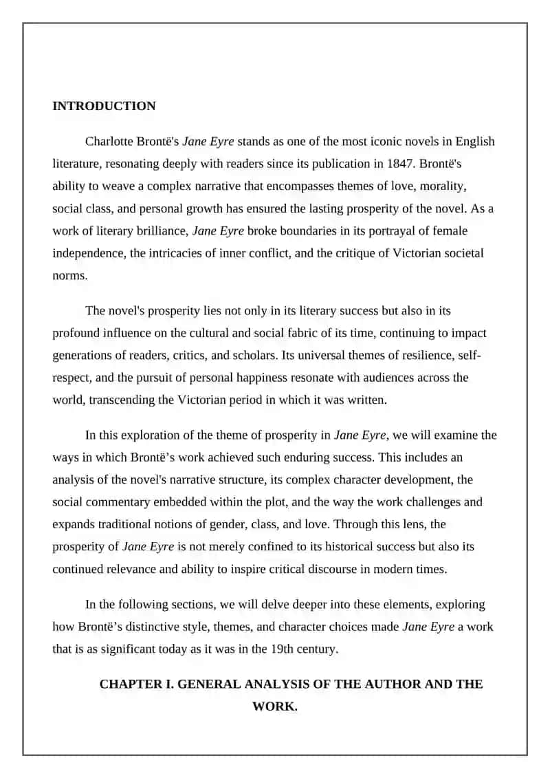 PROSPERITY OF CH. BRONTE’S WORK “JANE EYRE” (1816-1855) 4
