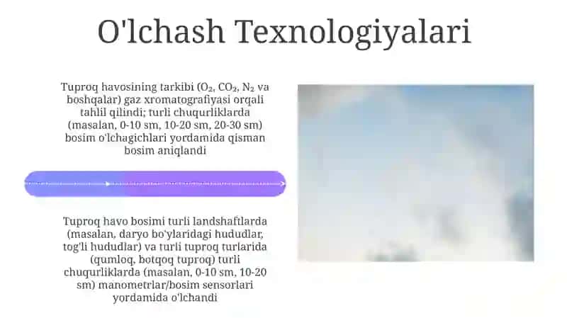 Tuproqni havo xossalari va havo rejimini aniqlash 4