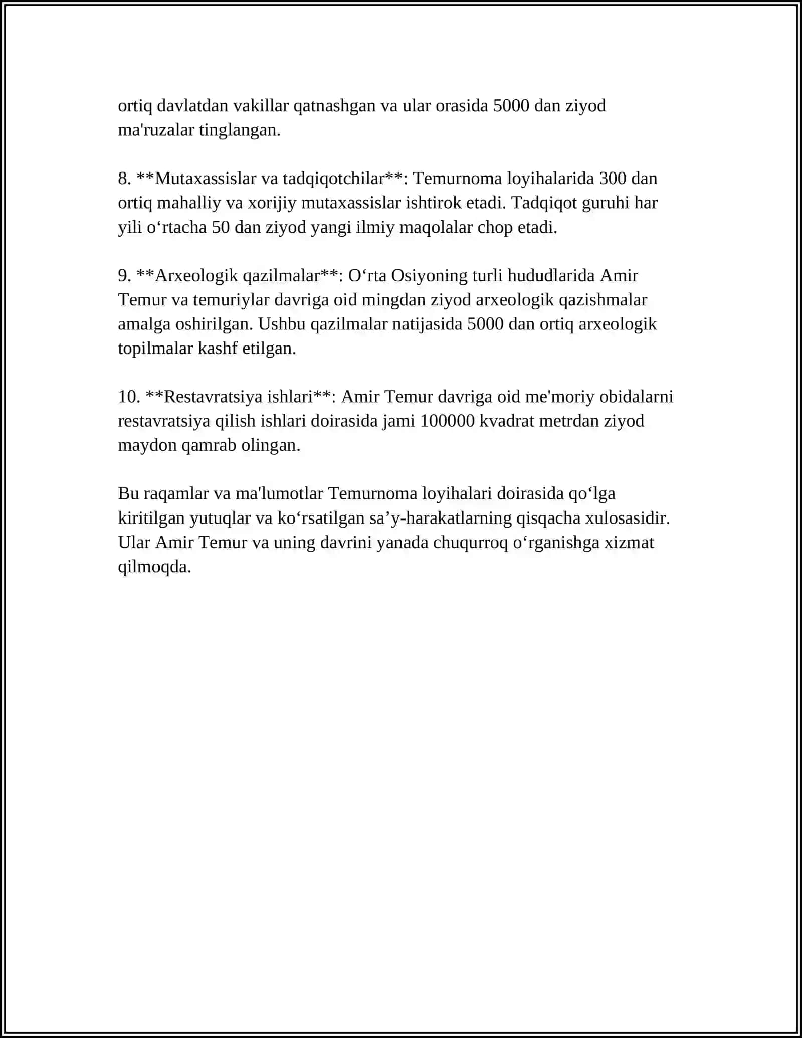 Temurnoma loyihalari 4