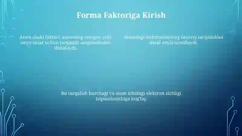 Atom formfaktori 4
