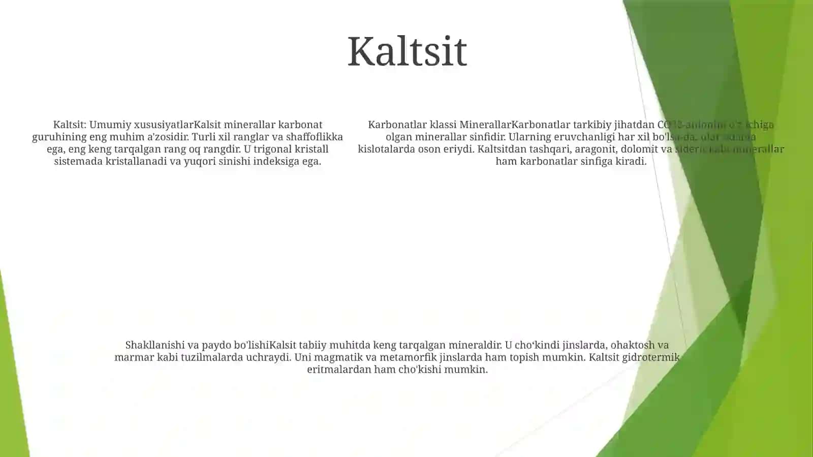 Karbonatlar Sinfi Minerallari 4