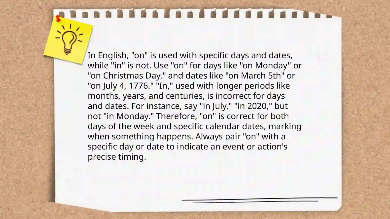 Prepositions and time expressions 4